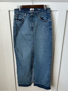 Kensie Jean skirt in Blue Wash